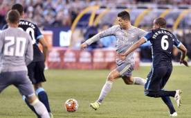 Cristiano Ronaldo marcó un gol en el duelo frente al Manchester City.