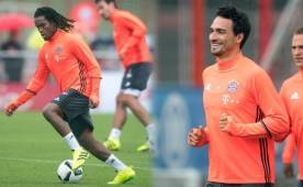 Renato Sanches y Mats Hummels ya entrenan con el Bayern Munich.