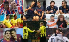 Las mejores amistades que tiene el fútbol, compañeros que terminaron siendo hermanos.