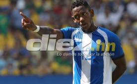 Romell Quioto no podía creer lo que le estaba pasando a Honduras ante Brasil.