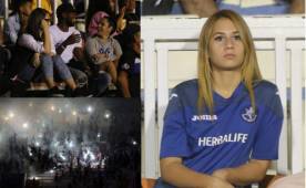 La presencia de Johnny Palacios en el estadio, la belleza de las chicas y la barra del Motagua, se robaron el protagonismo.