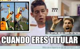 El defensa de los merengues Sergio Ramos es el gran protagonista de las burlas por el penal que cometió y también por su gol.