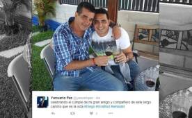 Yanuario Paz subió una fotografía en donde celebra los 45 años de Diego Vázquez.