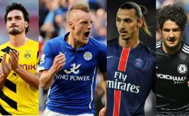Jugadores como Vardy y Zlatan Ibrahimovic están en la mira de varios clubes del Viejo Continente.
