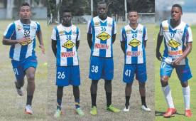 Clyde Alexander Marson, Marlon Rafael Flores, José Antonio García, Alexy Vega y Franklin Flores, las herencias de Reneau en el Victoria.