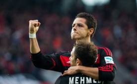 Con esta anotación Javier Hernández suma ocho goles esta temporada con la camiseta del equipo alemán.