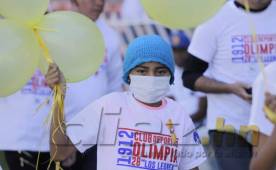 El cheque que entregó Olimpia fue por la cantidad de cien mil lempiras.