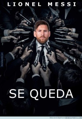 Los memes destrozan a Messi tras anunciar su decisión de quedarse en el Barcelona