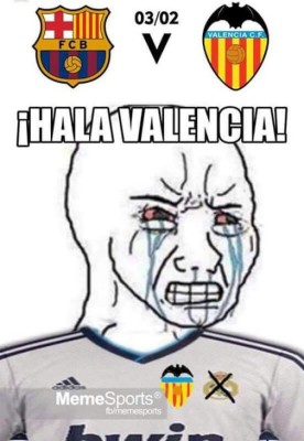 Hacen pedazos al Valencia con memes por goleada del Barcelona