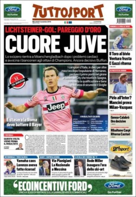 Las portadas del mundo deportivo de este miércoles 04 de noviembre