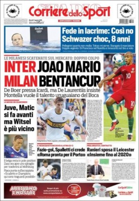 PORTADAS: Argentina llora; Honduras ríe y celebra la clasificación a cuartos de Rio-2016