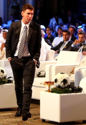FOTOS: Así la pasó Messi en la gala del Globe Soccer Awards en Dubai