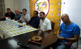 Real España y Marathón ofrecieron su conferencia de prensa en las oficinas de Liga Nacional.