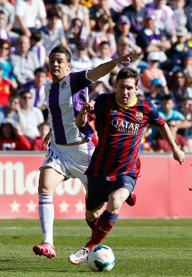 Barcelona perdió 1-0 ante Valladolid con Lionel Messi y Neymar.