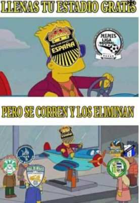 Real España es destrozado con divertidos memes luego de ser eliminado por la UPN