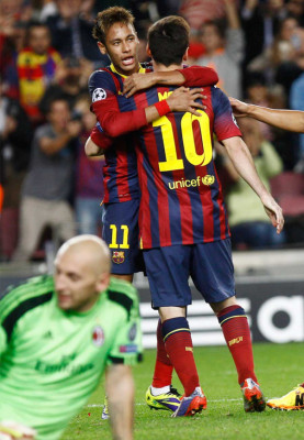 FC Barcelona derrota al AC Milan en el Camp Nou