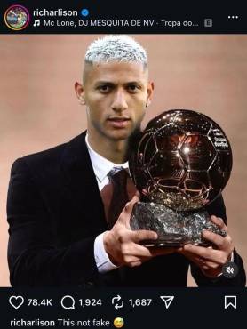 ¡Insólito! Jugador se proclama ganador del Balón de Oro 2025 a pocos minutos de iniciar la ceremonia: Esto no es falso