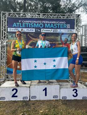 Andrea Hernández, la atleta hondureña que se baña con triple oro en Brasil