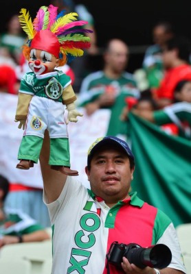 Ambiente en partido Brasil Mexico