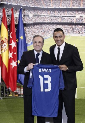 Keylor Navas fue presentado como portero del Real Madrid.