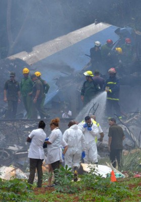 Las impactantes imágenes del accidente aéreo en La Habana, Cuba