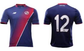 Costa Rica estará utilizando este llamativo diseño para la Copa Oro, donde se enfrentará a Honduras en la fase de grupos. (Fotos: Federación Costarricense de Fútbol).