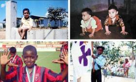 Los futbolistas centroamericanos más destacados cuando eran niños.