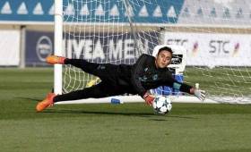 El guardameta costarricense Keylor Navas sigue en su recuperación y se perfila a ser titular en el próximo juego de la Champions.