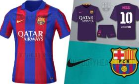 El primer uniforme sería con los colores azulgranas, el segundo de color lila y el tercero sería turquesa. (Fotos: Footyheadlines).