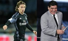 Luka Modric no ocultó su admiración por el argentino Diego Armando Maradona.