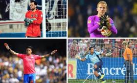 Muchos jugadores han tenido que ponerse los guantes para defender las porterias de sus equipos. Centroamérica y México no han sido la excepción.