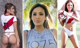 Nissu Cauti enamora a todos los seguidores con sus fotografías con la camisa de la selección peruana.