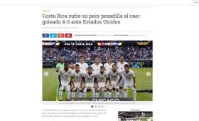 Los diferentes medios de comunicación ticos expresaron su molestia por el resultado de Costa Rica. (Foto: Nación)