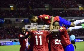 Los ticos celebraron en grande la victoria ante Estados Unidos por la hexagonal de Concacaf. (Foto: Fabian Granados - Diez).