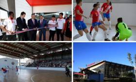 Este viernes la Federación Costarricense de Fútbol estuvo de fiesta al inaugurar el nuevo gimnasio de fútbol sala y el alberge de selecciones menores. Fotos: Federación Costarricense de Fútbol.