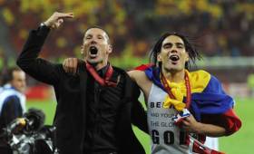 El técnico argentino habló del atacante Radamel Falcao y el buen momento que está pasando.