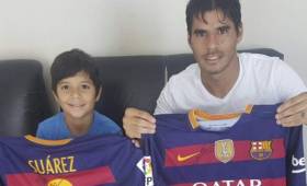 Mateo agradeció el gesto en una publicación de su padre en twitter.