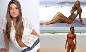 Las hermosas mujeres de los seleccionados de Estados Unidos y Costa Rica.