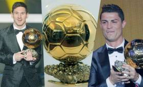 Messi y Cristiano, grandes rivales, han monopolizado el Balón de oro desde el que ganó CR7 en 2008. Messi tiene cuatro y Cristiano tres.