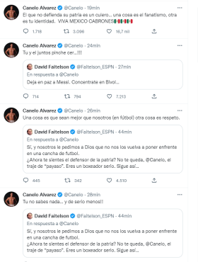 La fuerte discusión en Twitter.