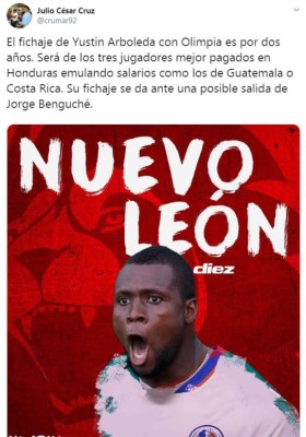 Yustin Arboleda a Olimpia: Lo que dijeron los periodistas de Honduras sobre el fichaje
