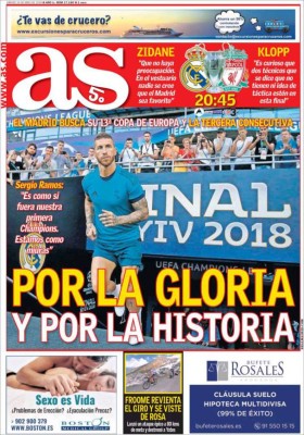 ¡Espectaculares! Las portadas de la final de Champions League entre Real Madrid y Liverpool