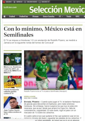 Así cuentan los medios de México el triunfo ante Honduras: No goles, no party
