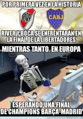 Boca y River explotan las redes con memes por la final de Copa Libertadores