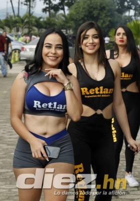 ¡ESPECTACULARES! Las bellezas que adornaron la final Real España - Motagua