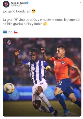 Así reaccionó la prensa internacional tras el triunfo de Honduras sobre Chile: 'Golpe y remontada'&nbsp;&nbsp;