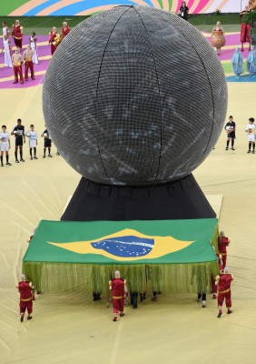 Espectacular inauguración de ceremonia de Brasil 2014
