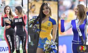 Los aficionados mexicanos no desaprovecharon la oportunidad de apoyar a sus equipos y observas las bellezas de las mujeres en los estadios de los clubes aztecas.