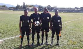 De izquierda a derecha: Yoger Norales, Pedro Martínez, Julio Güity y Kevin Aranda.