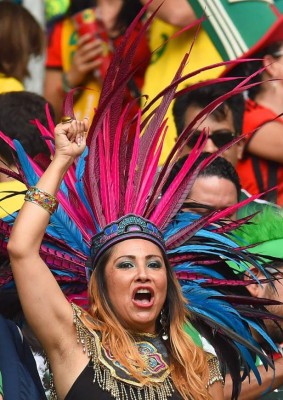 Ambiente en partido Brasil Mexico